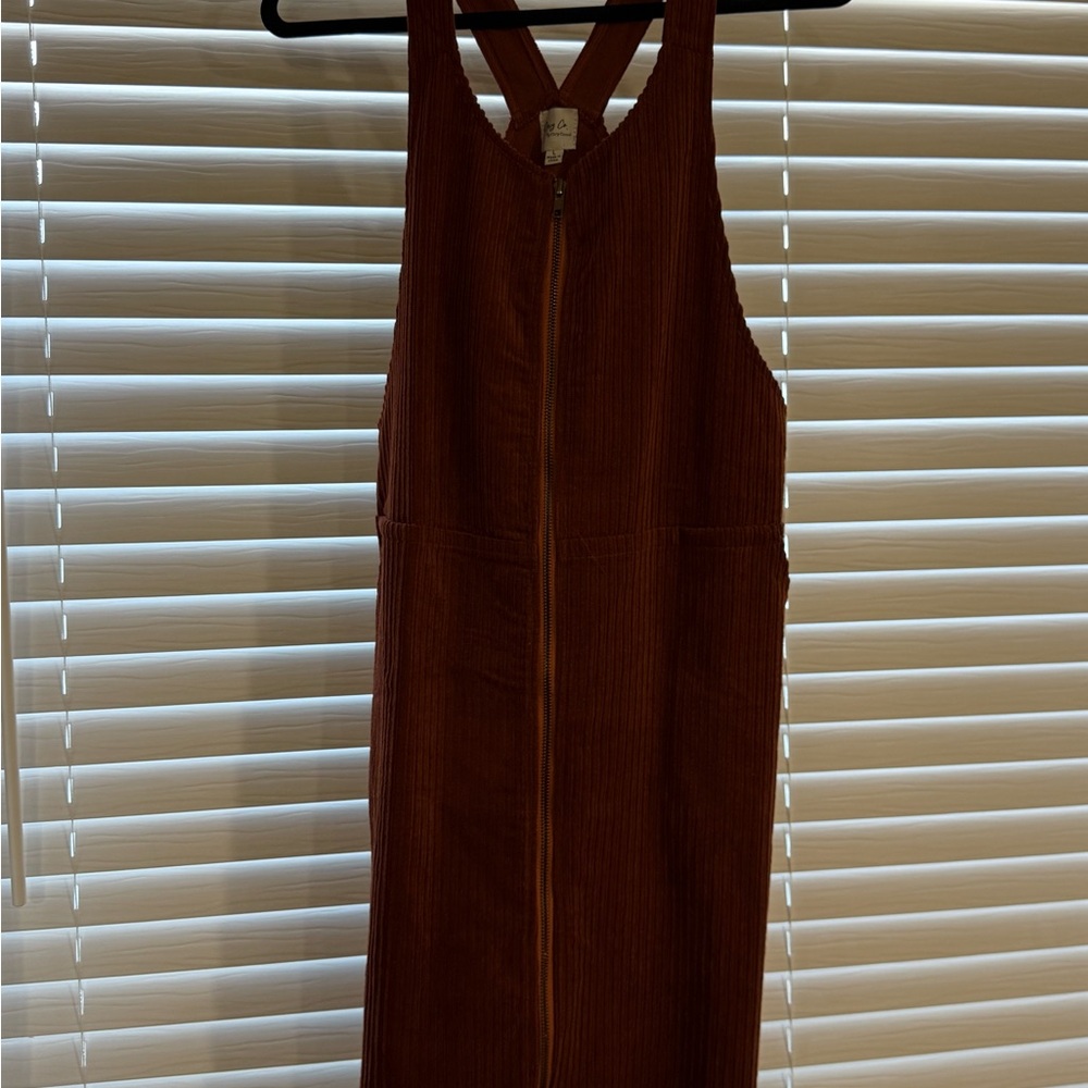 Cozy Casual Rust Sleeveless Dress